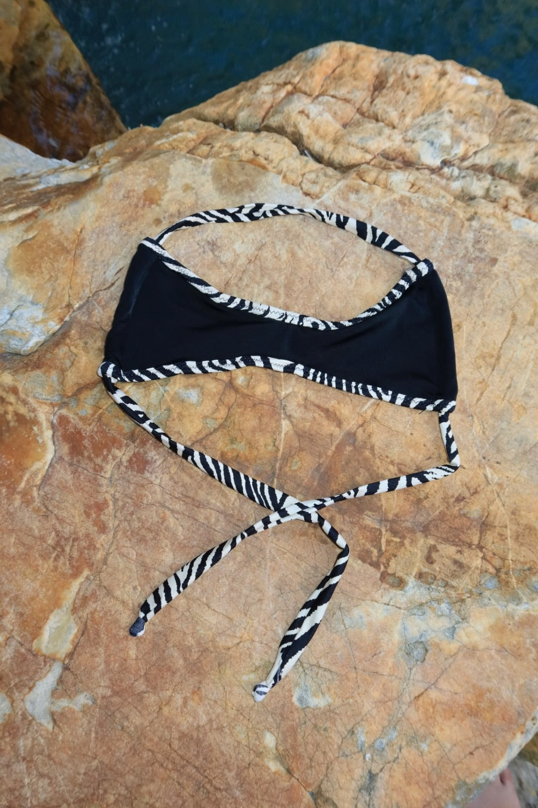 zebra trim top